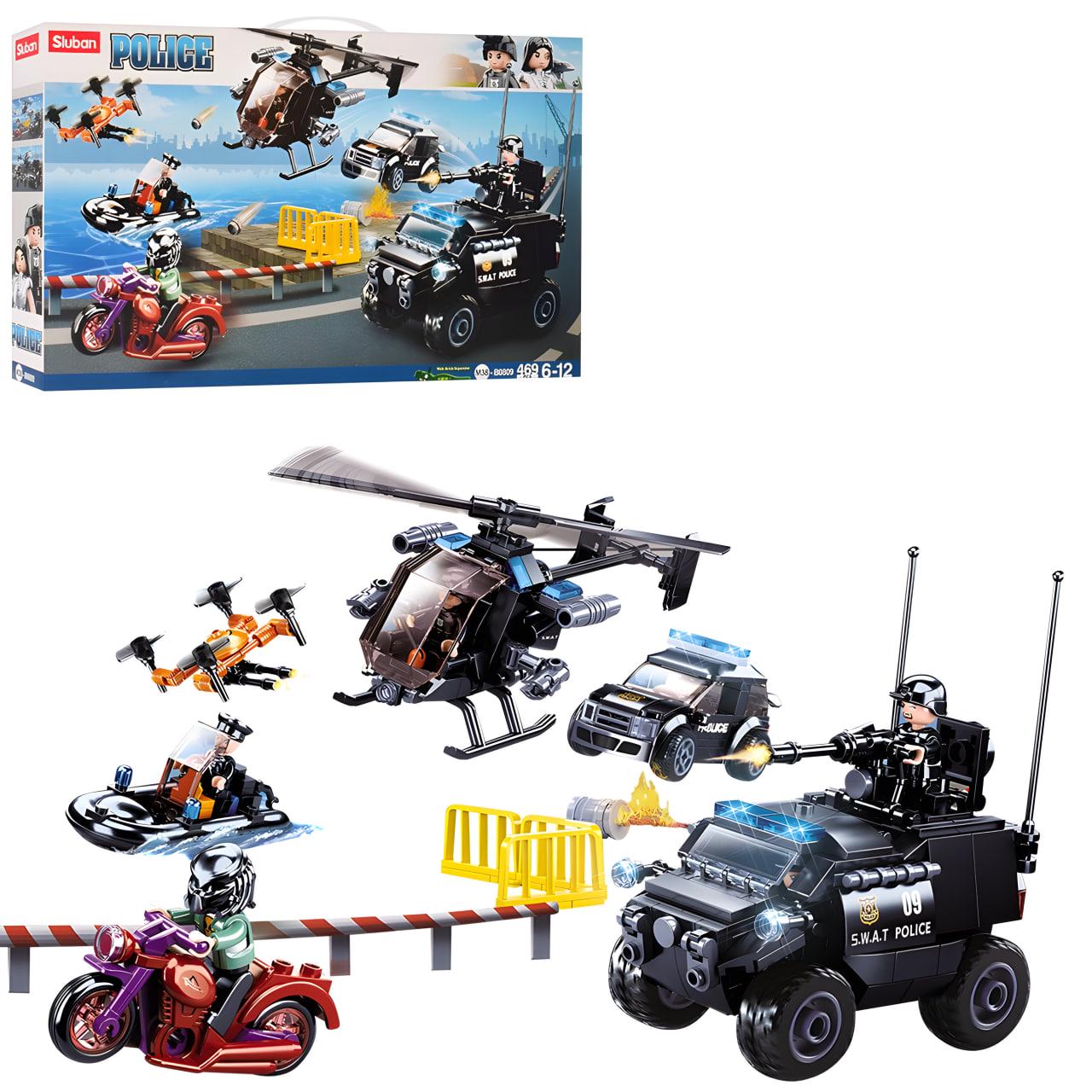 Конструктор Sluban Спецназ полиции 469 дет. (M38-B0809)