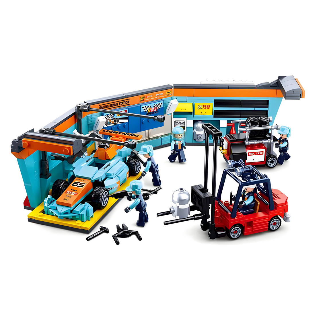 Конструктор Sluban Станция технического обслуживания 555 деталей (M38-B0765)