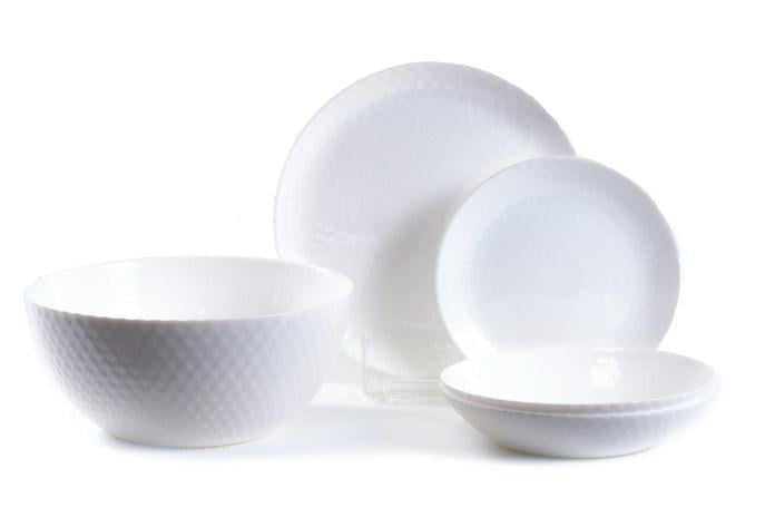 Сервіз столовий Luminarc Pampille White склокераміка 19 пр. (Q6158)