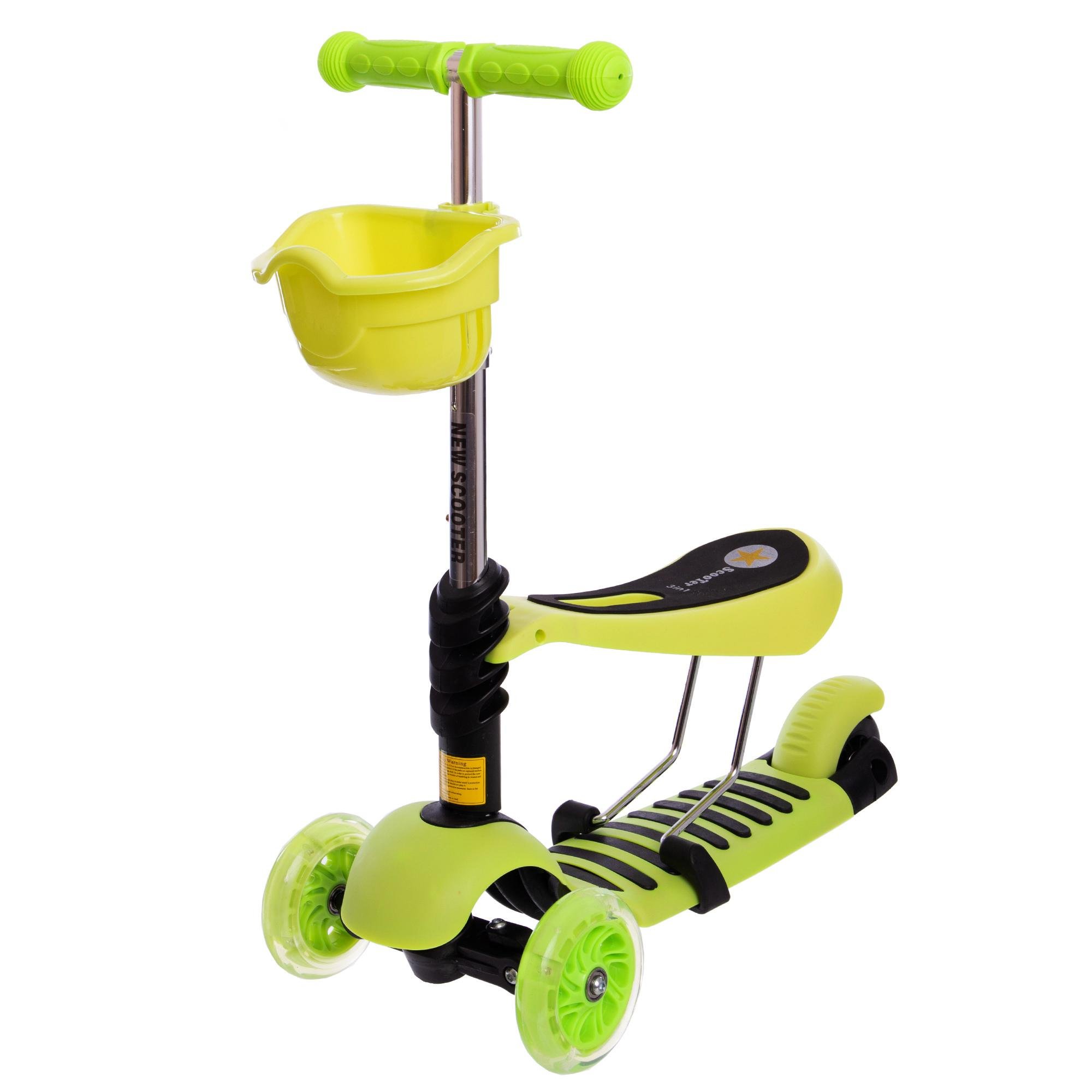 Самокат детский трехколесный Micro Mini C-0332 3в1 Салатовый (DR011340) Самокат детский трехколесный Micro Mini C-0332 3в1 Салатовый (DR011340)