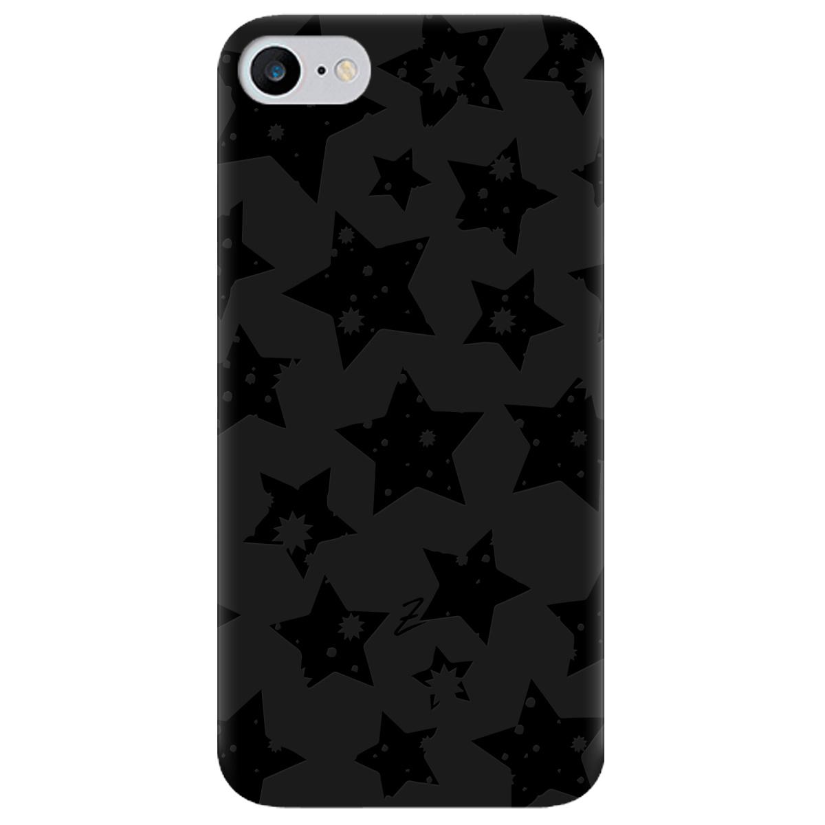 Силиконовый чехол Zorrov для Apple iPhone SE 2020 - Black Star (14090050154087490)