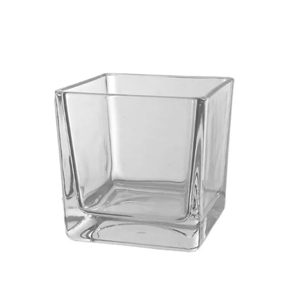 Ваза стеклянная Flora Квадрат Flora H 10 см (2837)