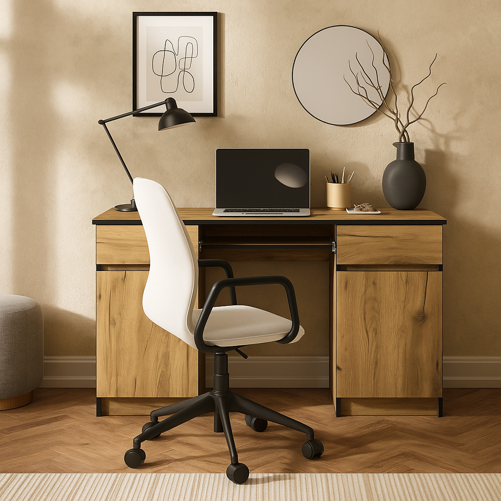 Письмовий стіл Mebel Service Brukline 135х50х77 см Дуб крафт золотий (31265811) Письмовий стіл Mebel Service Brukline 135х50х77 см Дуб крафт золотий (31265811)