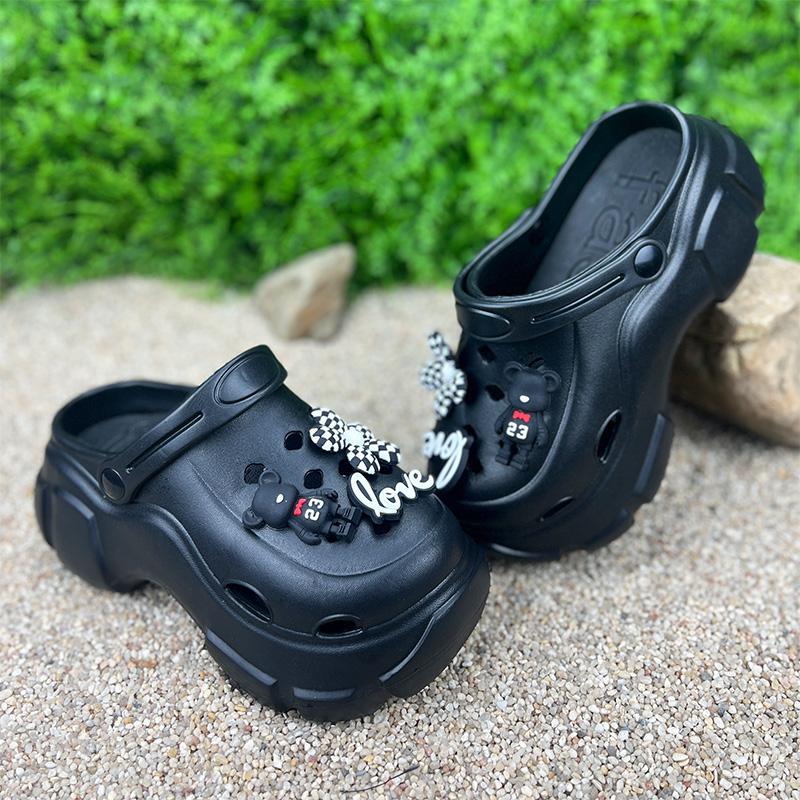 Крокси жіночі Е-0018996-2 з джибітсами p. 37 23,5-24 см Чорний (77826188)