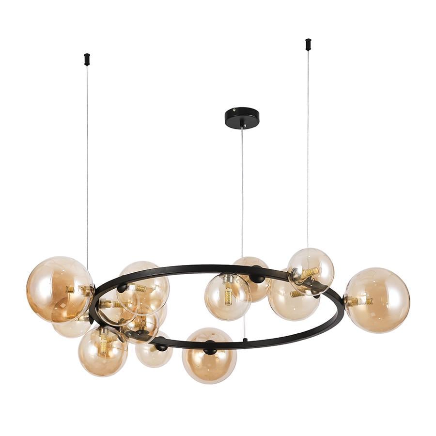 Люстра 918LP267-15 BK/BR Черный/Коричневый