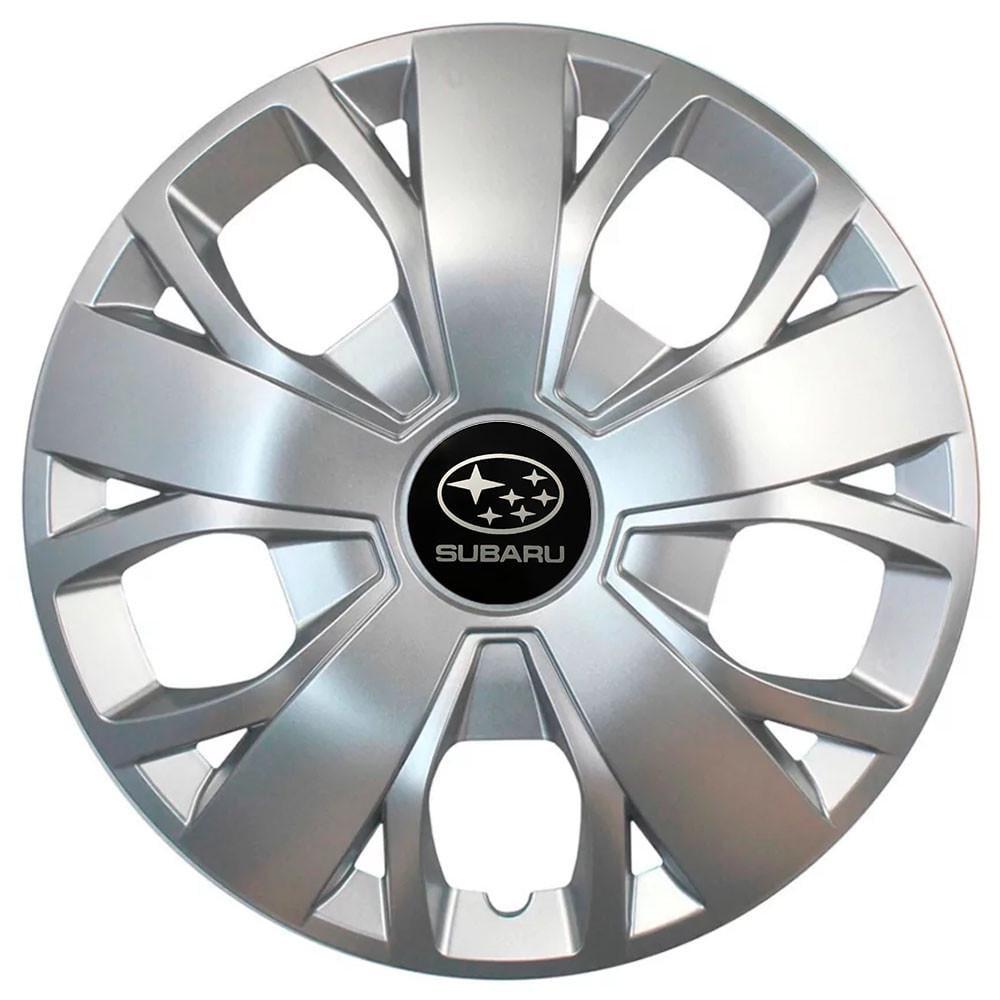 Колпаки SJS с логотипом Subaru 420 R16 4 шт. Серебряный (31005767)