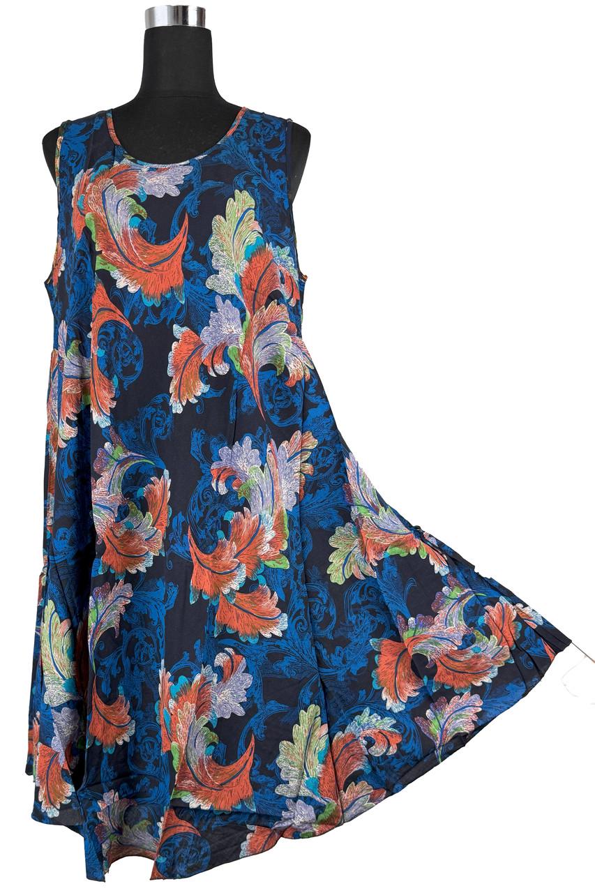 Сарафан летний клеш средней длины (C6048)