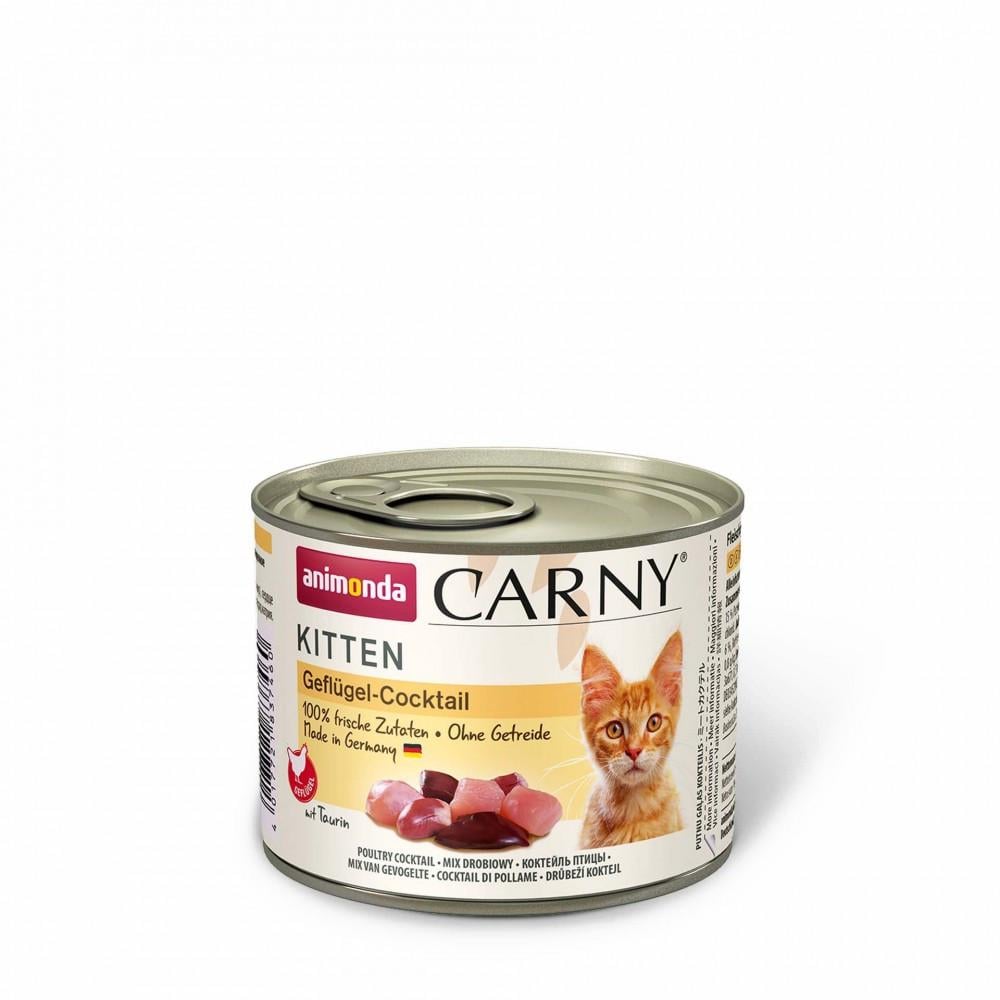 Корм для котят влажный Carny Kitten Poultry Cocktail с птицей 200 г (AM-83963/АМ-83746)
