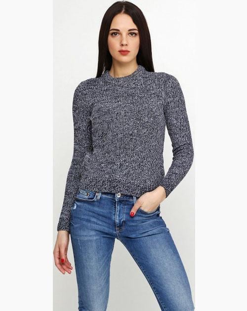 Свитер H&M 537350X XS Синий меланж Свитер H&M 537350X XS Синий меланж