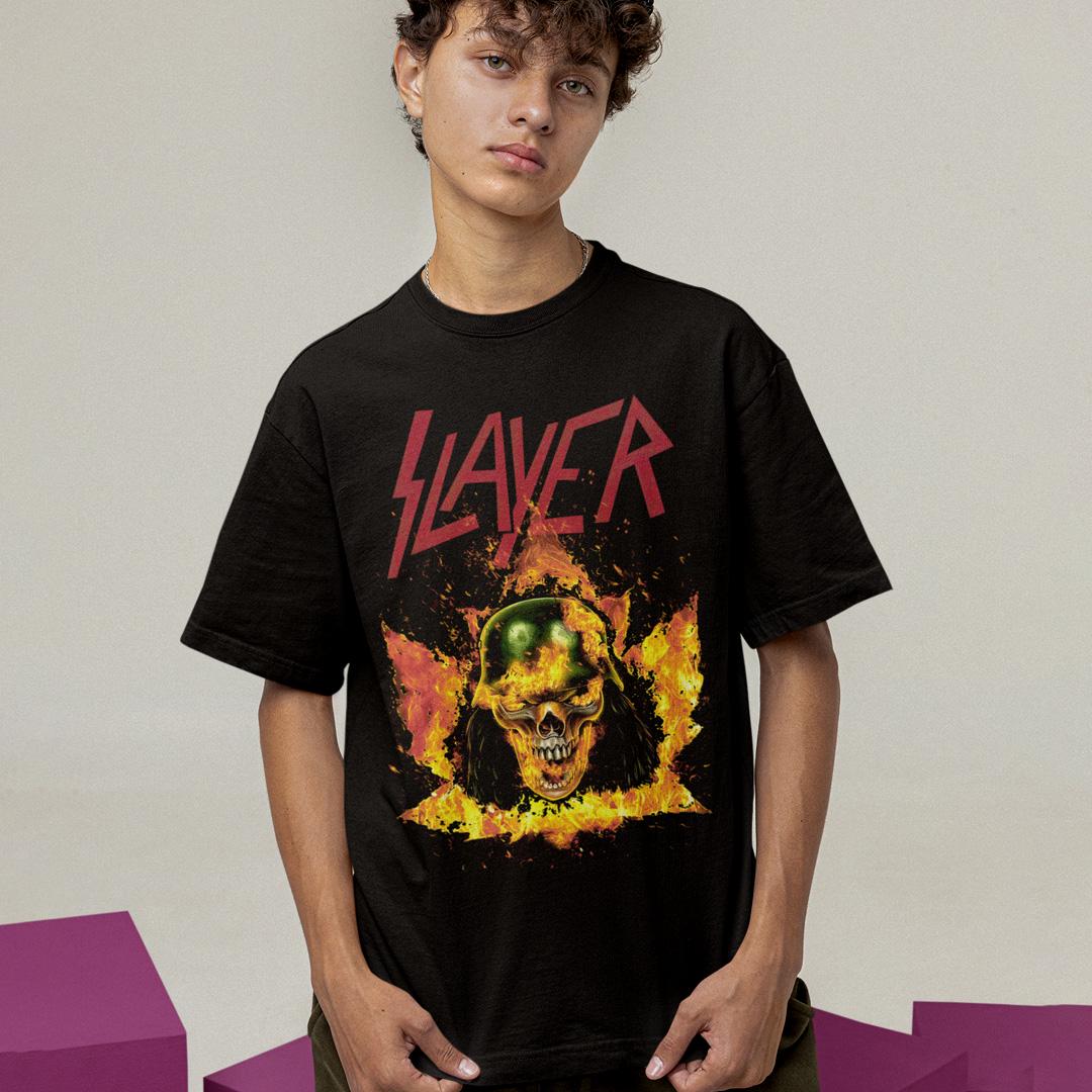 Футболка унисекс Slayer Burning Skull 4XL Черный (0000010260)