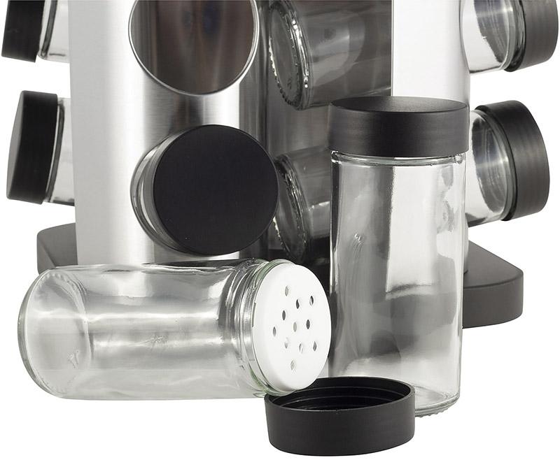 Набор спецовников Ofenbach Spice World 16 емкостей для специй на подставке сталь (NB-101005) - фото 3