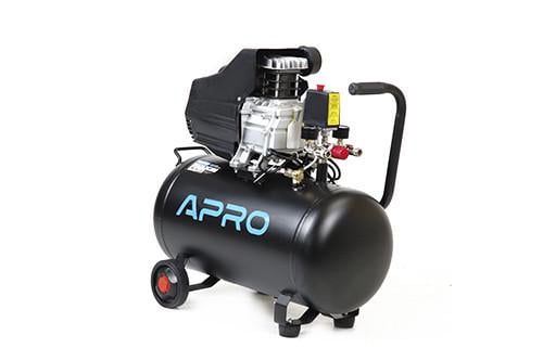 Компрессор одноцилиндровый Apro OFD-50 1,5 кВт 205 л/мин 8 бар 50 л краны и масло 0,2 л (2969024644)