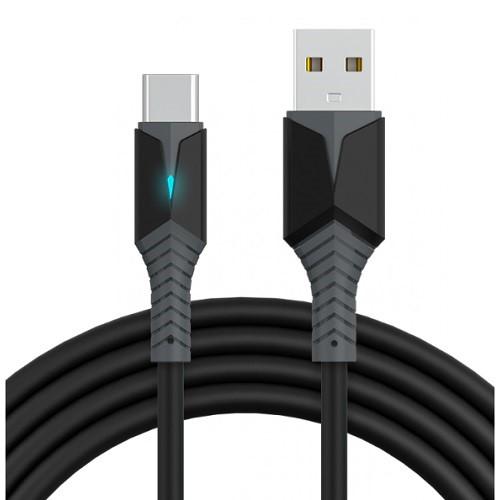 Кабель Konfulon DC39 USB-Type-C с LED индикацией (10219799)