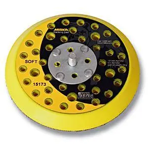 Полутвердая подошва Mirka для шлифовальных машин 5/16"+M8 Ø 150 мм 61 отверстие - фото 2 Полутвердая подошва Mirka для шлифовальных машин 5/16"+M8 Ø 150 мм 61 отверстие - фото 2