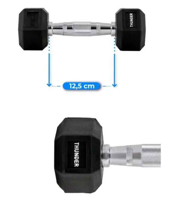 Гантель шестигранный Thunder 2,5 кг (HEXAGONAL-DUMBBELLS-2,5KG) - фото 4 Гантель шестигранный Thunder 2,5 кг (HEXAGONAL-DUMBBELLS-2,5KG) - фото 4