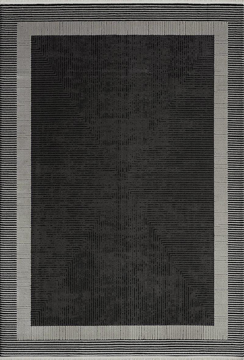 Килим акриловий Taboo Plus de16c 120x180 см Grey/Black (94321218)