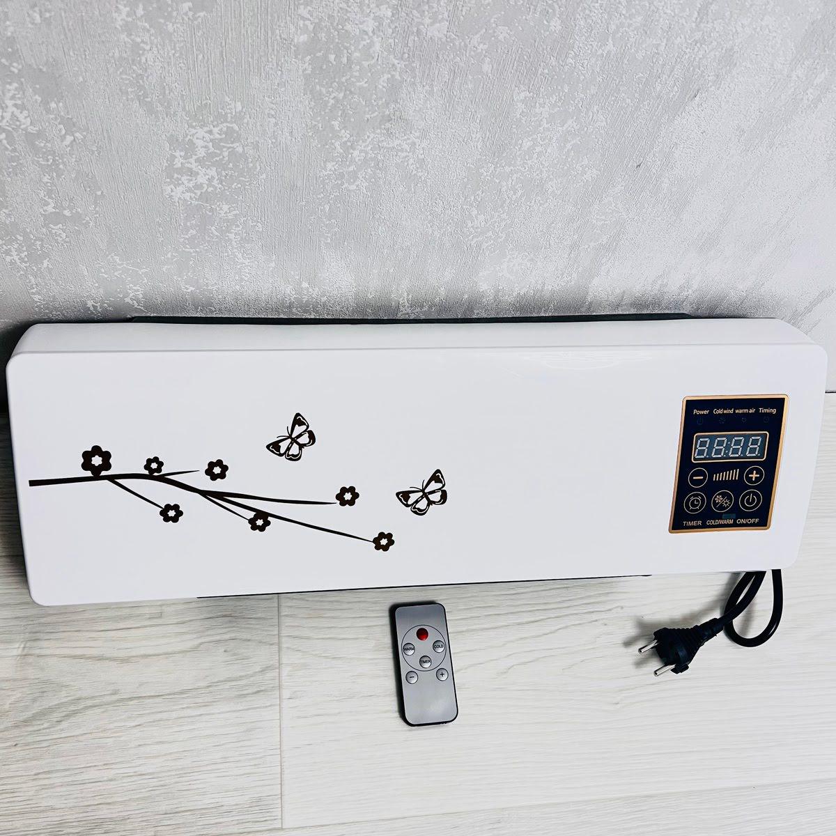 Тепловентилятор керамічний настінний 2000 Вт з терморегулятором