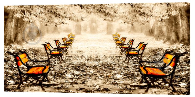 Картина на холсте Декор Карпаты Сквер 50х100 см (g138)