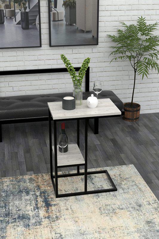 Журнальний столик приставний EcoLoft DSP-1067 Естела Плюс Лофт Дуб Кортона (22813752)
