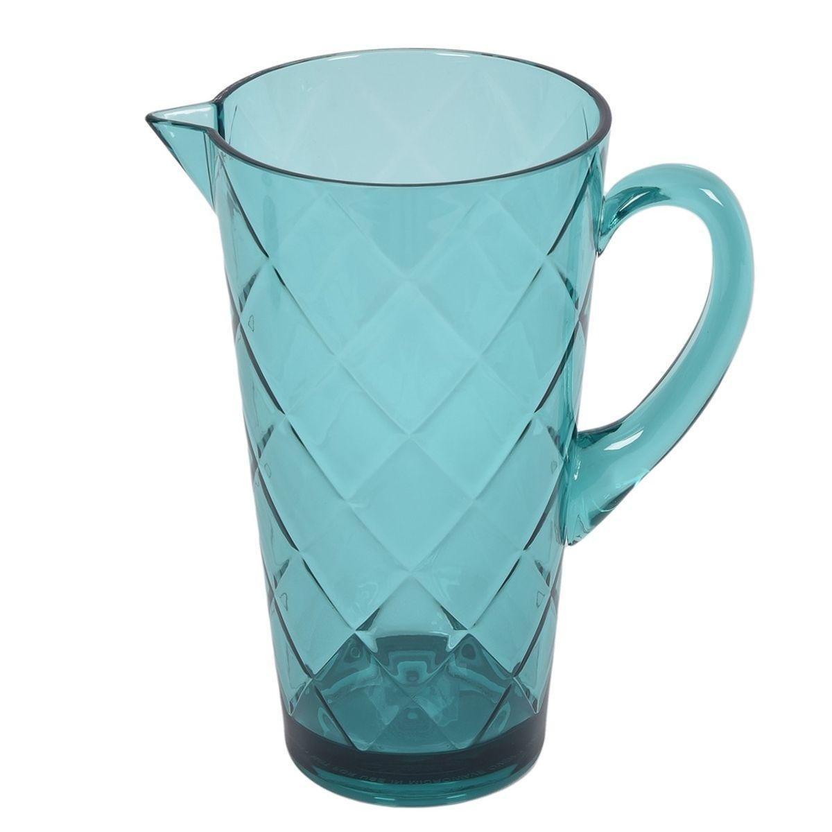 Кувшин Certified International Алмазные грани из акрилового стекла 2,1 л Бирюзовый (20432) - фото 8