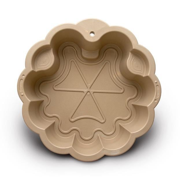 Детская песочница-бассейн Цветочек 01234/02 с сиденьями 80х81х20 см Бежевый