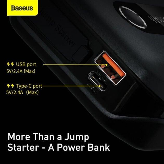 Пристрій пусковий Baseus Super Energy Air Car Jump Starter 10000 mAh 37 Wh (CGNL020101) - фото 3