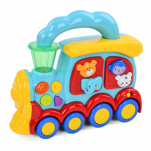 Дитяче піаніно-поїзд зі звуками тварин та світлом (LS5231)