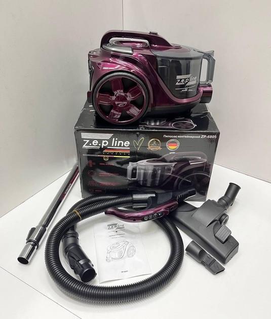 Пылесос контейнерный Zepline ZP-6805 с фильтром НЕРА 4000 Вт 4 л Фиолетовый (2542548246) - фото 5 Пылесос контейнерный Zepline ZP-6805 с фильтром НЕРА 4000 Вт 4 л Фиолетовый (2542548246) - фото 5