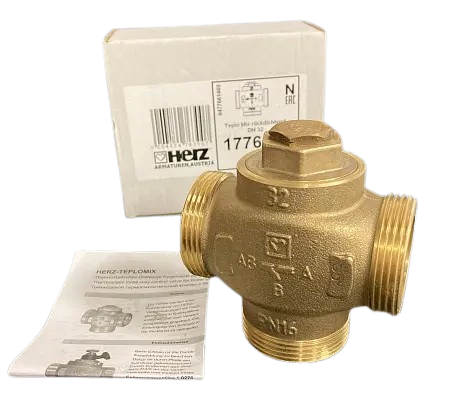 Триходовий змішувальний клапан HERZ Teplomix 61°C DN32 1½" (28414749) - фото 4