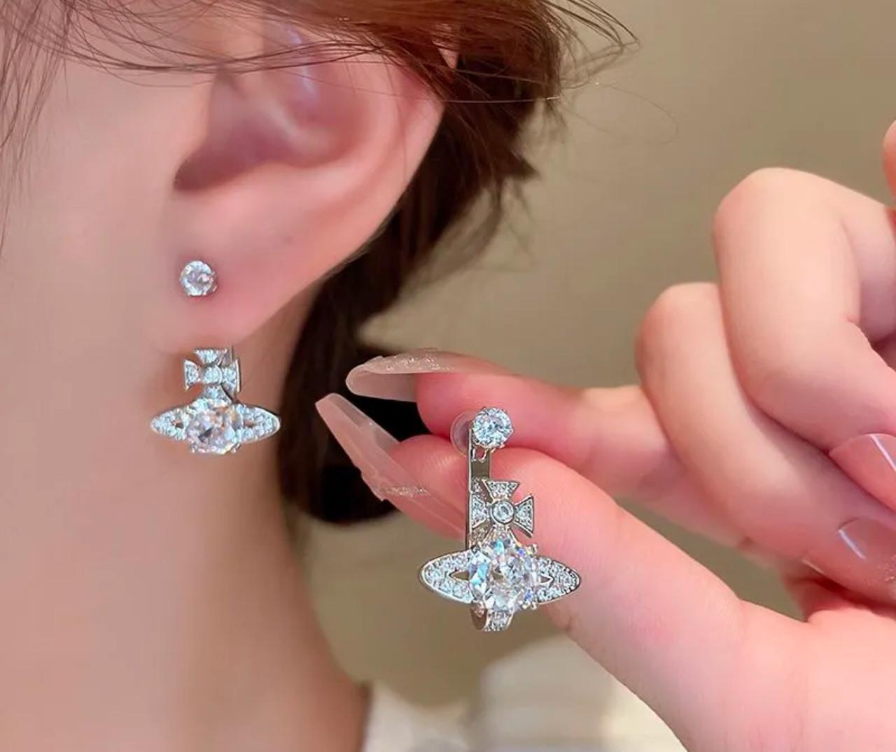 Серьги женские Vivienne Westwood Белый (2780452047) - фото 6 Серьги женские Vivienne Westwood Белый (2780452047) - фото 6