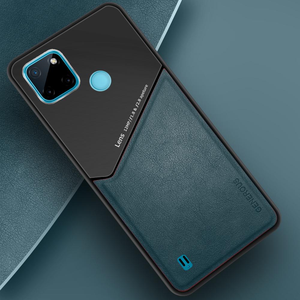 Комбинированный чехол Generous на Realme C21Y Green (24156-08)