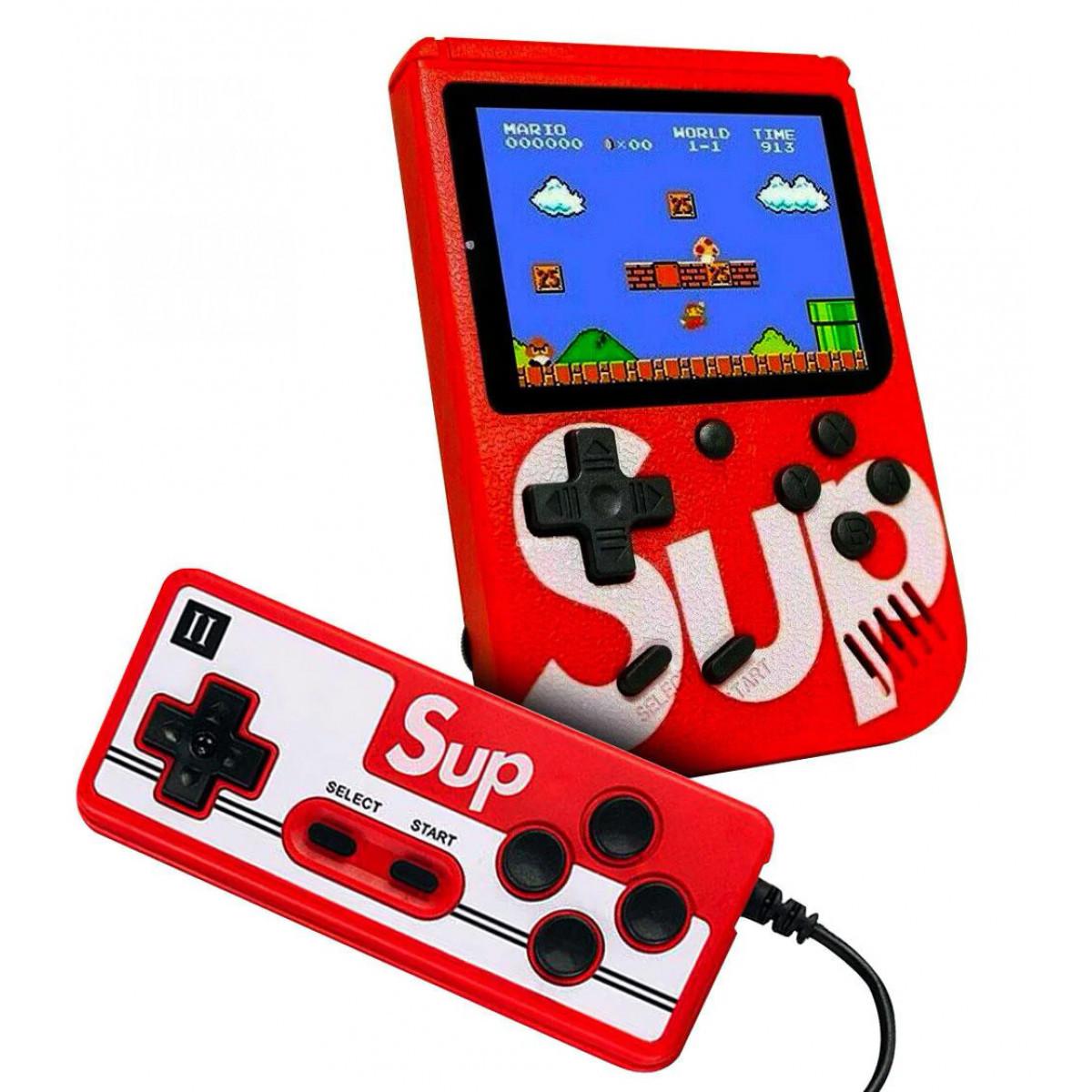 Игровая приставка SUP Dendy с джойстиком портативная 400In1 Красный (14064)