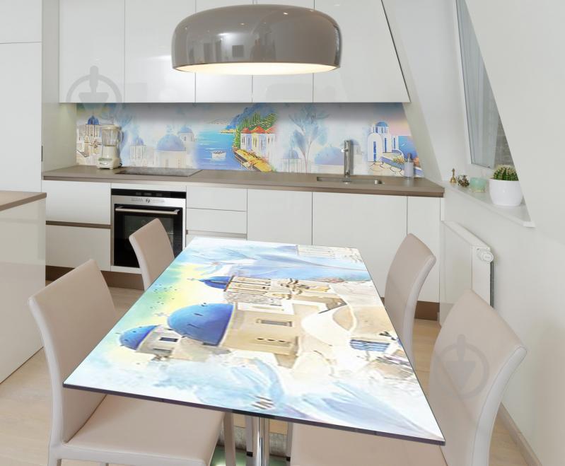 Наклейка виниловая на стол Zatarga "Пастельный Санторини" 600х1200 мм Наклейка виниловая на стол Zatarga "Пастельный Санторини" 600х1200 мм