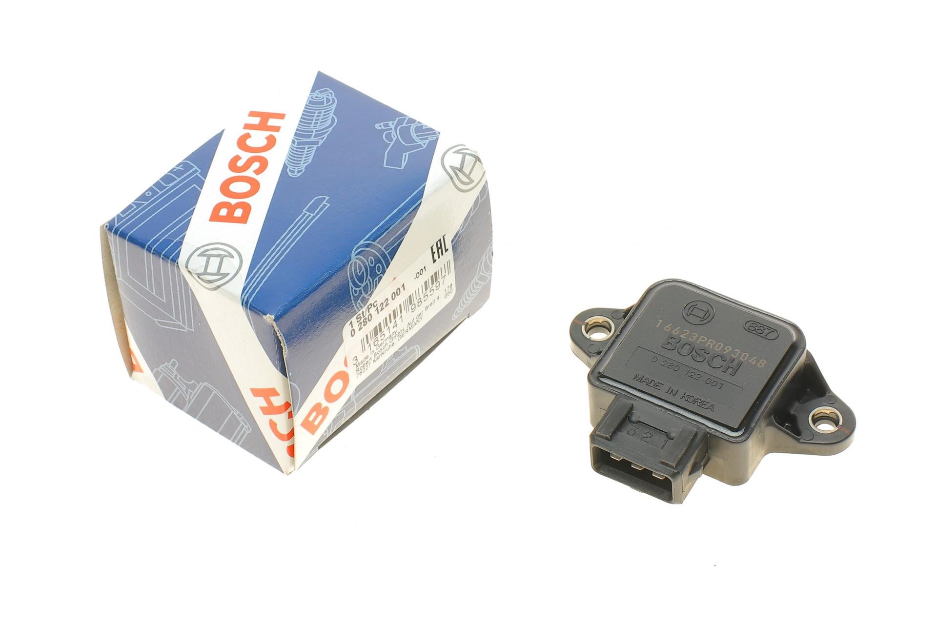 Датчик положения заслонки дроссельной Chevrolet/Citroen/Fiat/Kia/Opel/Peugeot/Uaz- (0 280 122 001)
