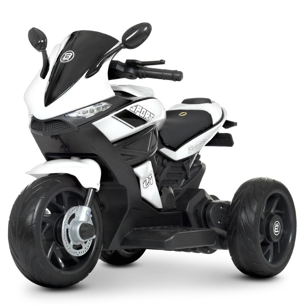 Детский электромотоцикл Bambi 3 колесный от 2 до 5 лет M 4454EL Белый (593299696)