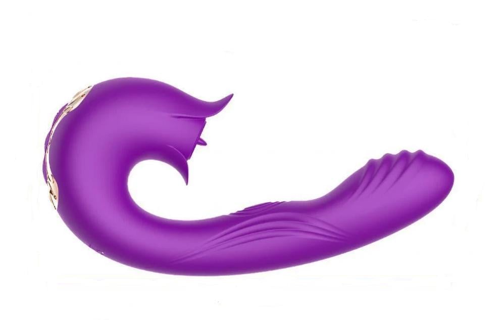 Вибратор с пульсацией и клиторальным стимулятором USB Фиолетовый (PURPLE_OL-SX35) Вибратор с пульсацией и клиторальным стимулятором USB Фиолетовый (PURPLE_OL-SX35)