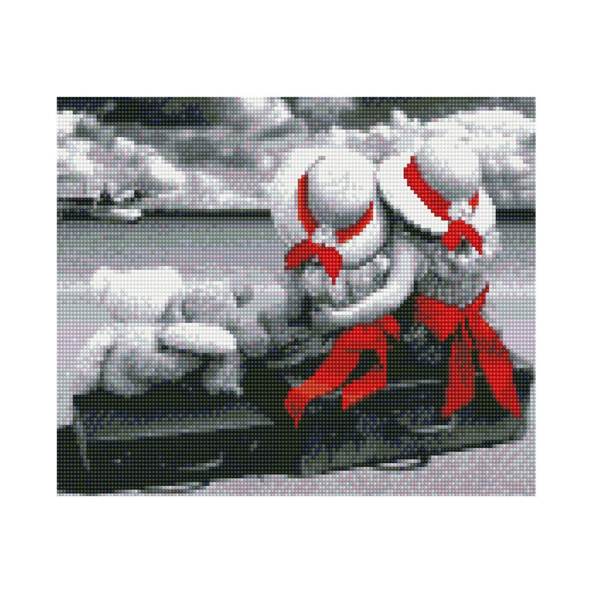 Алмазная мозаика Strateg Подружки у моря 30х40 см (Str-HX049)