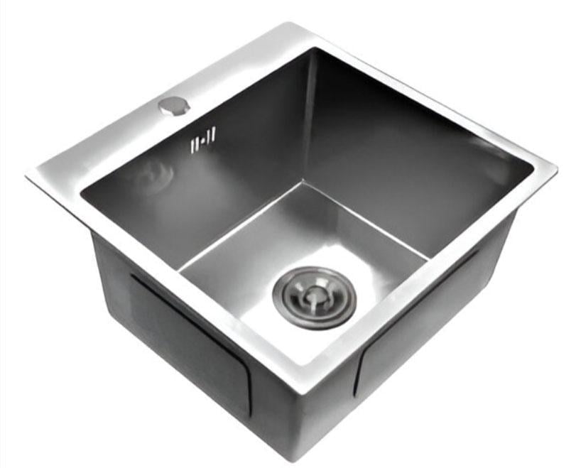 Мийка для кухні Luminex LX5050 нержавіюча сталь 3/1 мм 500х500x210 мм Сатин (EA-LX5050-3/1-210S)