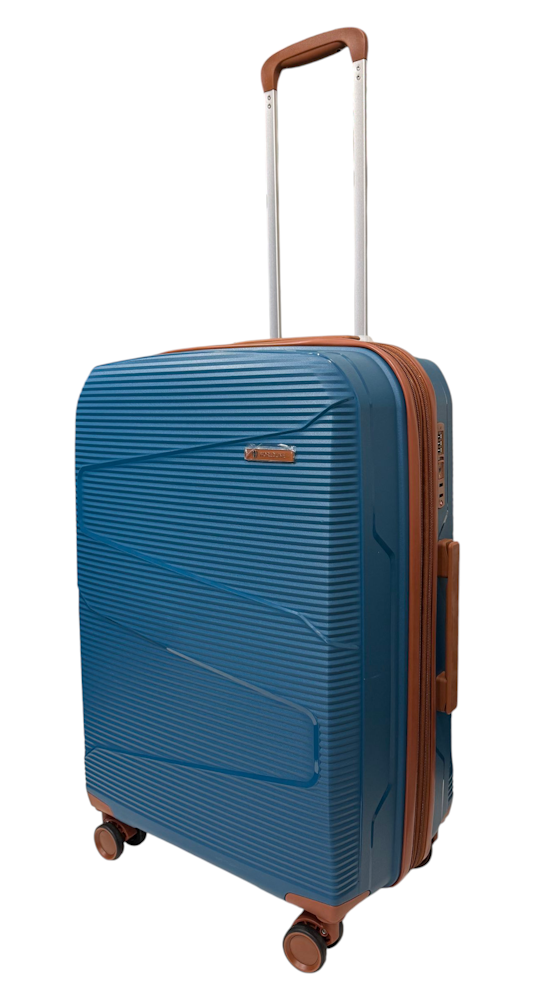 Чемодан средний Worldline Airtex 293 полипропилен M Синий