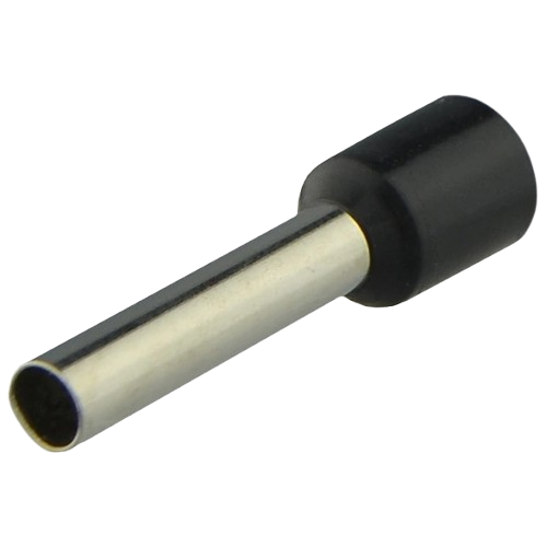 Наконечник втулковий з ізоляцією E6-12 6 мм2 100 шт. Чорний (1bd983b3)