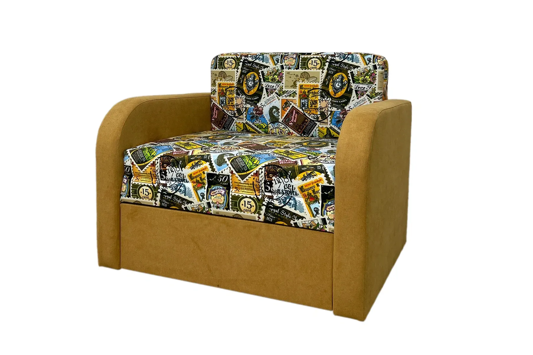 Диван-кресло Смарт-80 stamps/аляска 41 101х80 см (28118925)