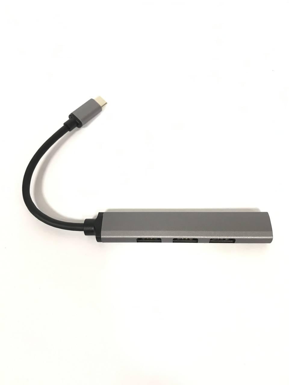 USB-хаб Hoco HB26 Type-C to 3 USB 2.0/USB 3.0 (10290622)