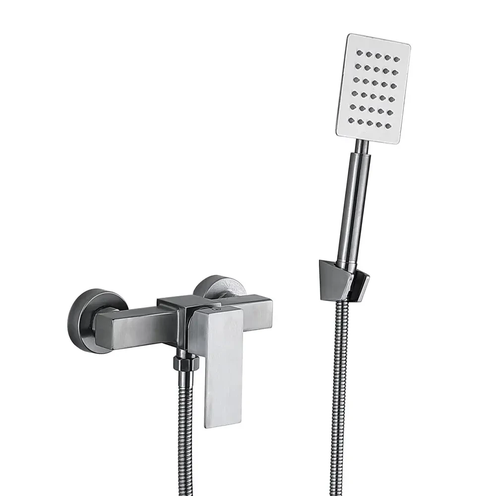 Смеситель для душа Wezer PRO5-02 с душевым гарнитуром Сатин (PRO5-02) Смеситель для душа Wezer PRO5-02 с душевым гарнитуром Сатин (PRO5-02)