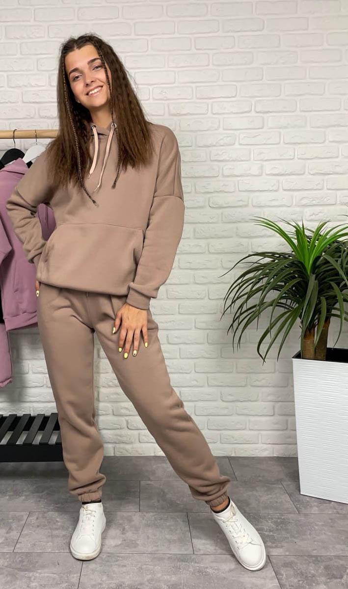 Костюм спортивный Fashions WhyNot р. 50-52 Капучиновый (7430-фг)