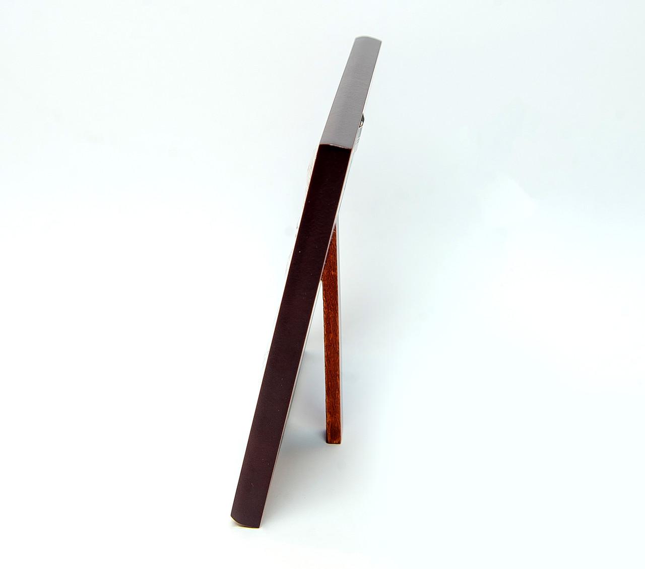 Ікона Ангела Охоронця срібний оклад на дерев'яній рамці 10х10 см - фото 4 Ікона Ангела Охоронця срібний оклад на дерев'яній рамці 10х10 см - фото 4