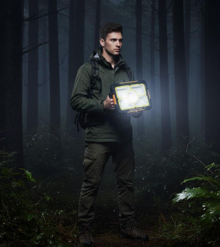 Прожектор светодиодный Working Lamp JN-882 на солнечной батарее для кемпинга (2104618761) - фото 4