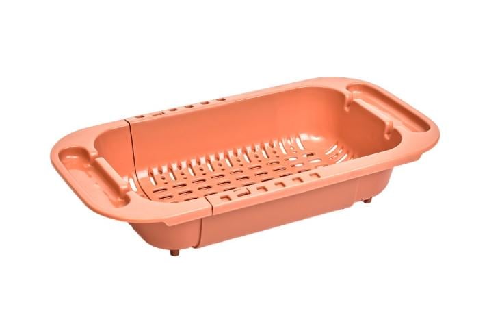 Полка-дуршлаг в раковину раздвижная 35x18x6 см (LU000001)