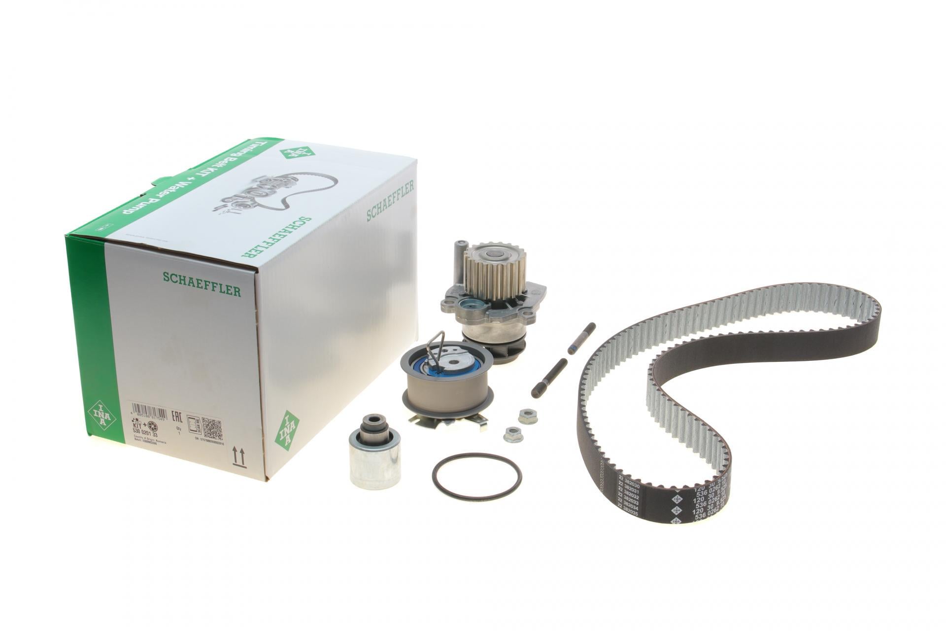 Комплект ГРМ с помпой VW Caddy 1.9TDI/2.0SDI/VW T5 1.9TDI 03- AXC/AXB/BRR/BRS/BLS/BJB/BSU/BDJ/BST (530 0201 33 INA)