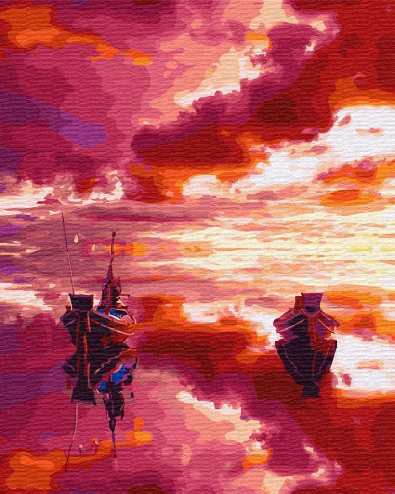 Картина по номерам Brushme "Пылающее море" (GX24879)