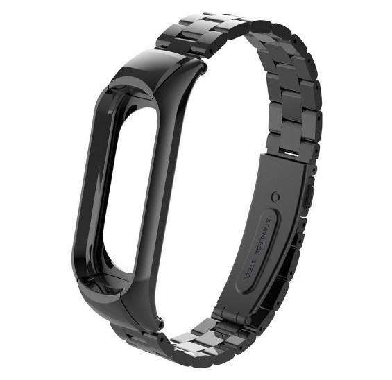 Металлический ремешок Primo Classic для фитнес-браслета Xiaomi Mi Band 3 Black (772207871)